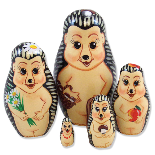 hedgehog nesting doll